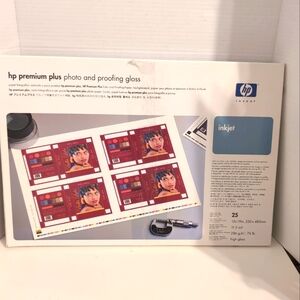 HP Premium‎ Plus Photo And Proofing Gloss Paper 25 Sheets 13x19 Inch SEALED